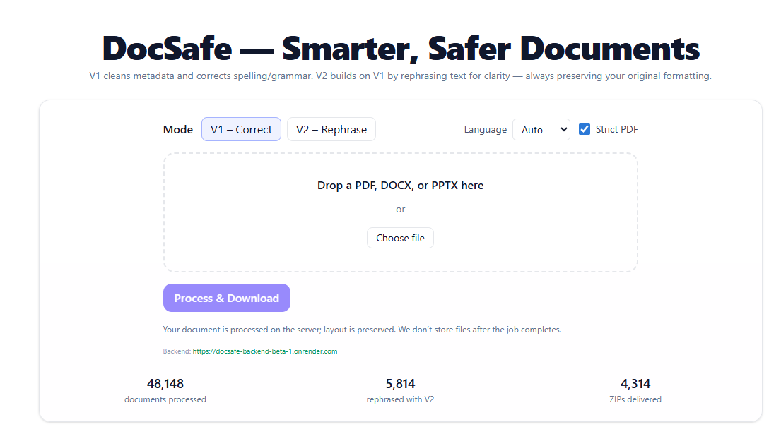 DocSafe example